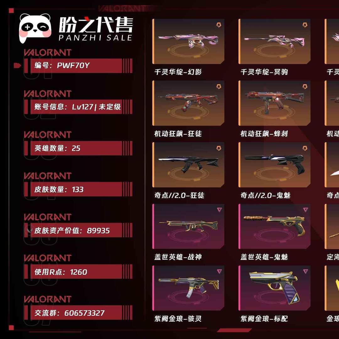 PWF70Y号【有超凡挂坠+神话挂坠】 Lv127 ,未定级,英雄25,皮肤133,卡面142,喷漆129,挂件95,千灵华绽套装,奇点2.0套装,机动狂飙套装,盖世英雄套装,紫阙金琅套装,具体详情看图