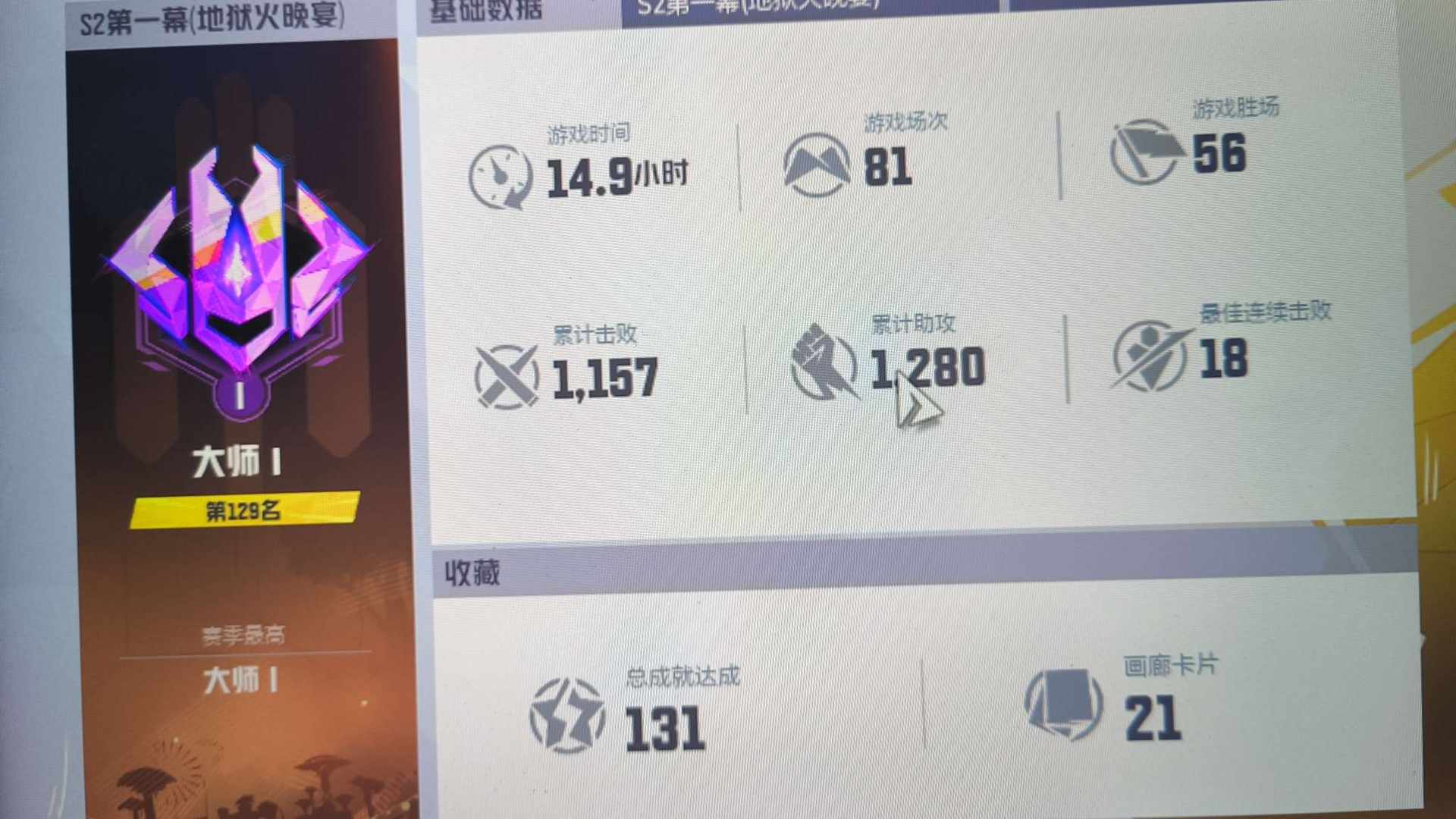 MZ68SG 号 MZ9J00 号 s0 s1第二幕留榜 现是大师1 有多款皮肤和绝版皮
号上还有770金币 有高校特权