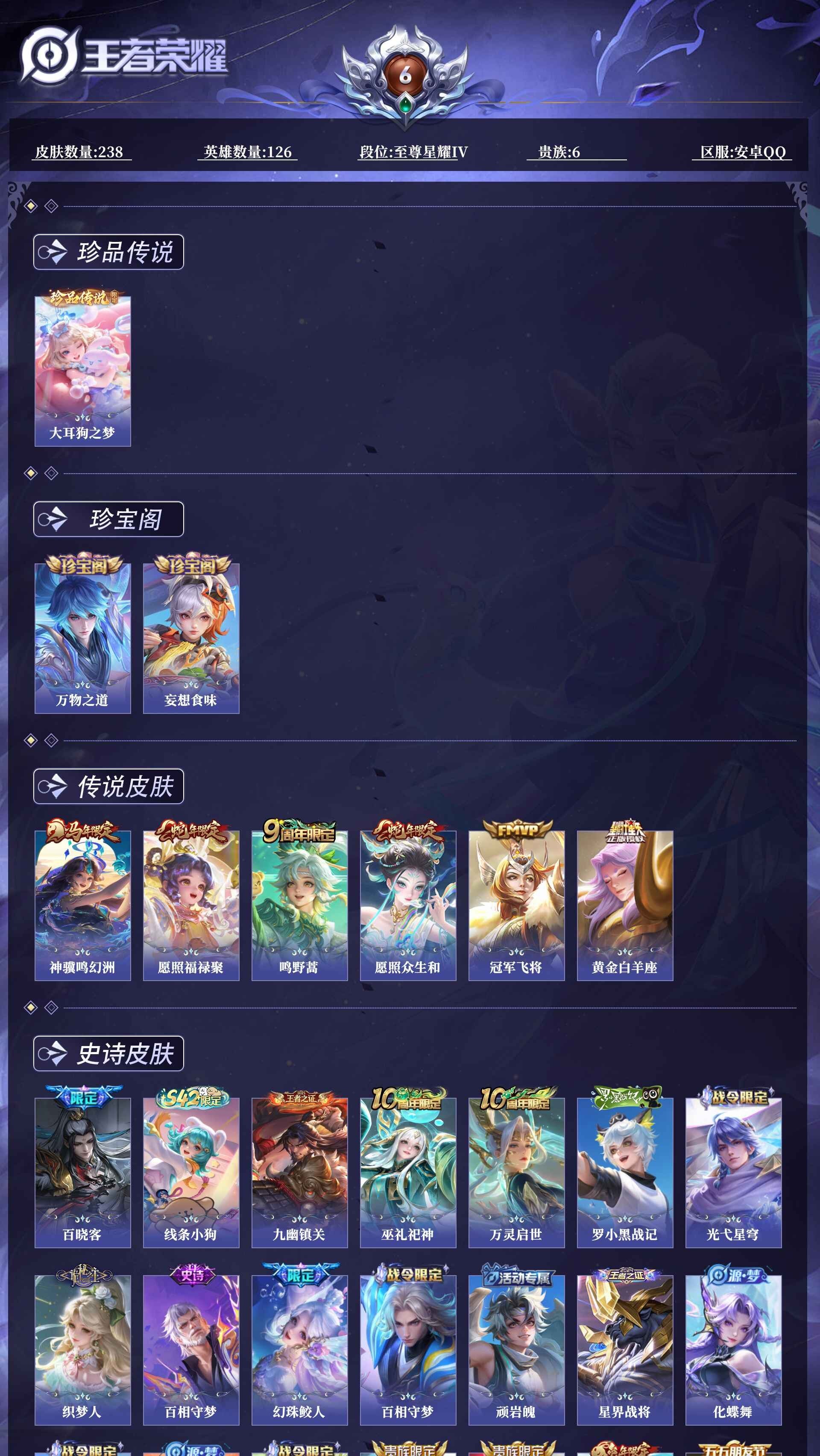 WZQM4250045王者荣耀账号详情图18