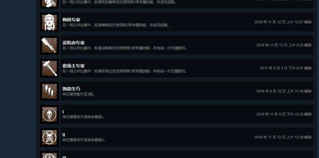 SECD9D 号 SE10824 号 号里有怪猎世界 Steam端黎明杀机 16年自用老号，全套火衣（屠夫，人类），主图就是成就截图，已经过了三次举报